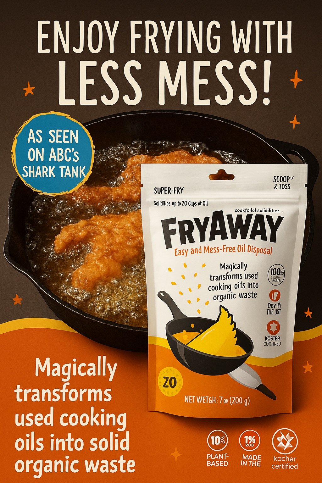 FryAway Revolutionizing the Way We Dispose of Cooking Oil